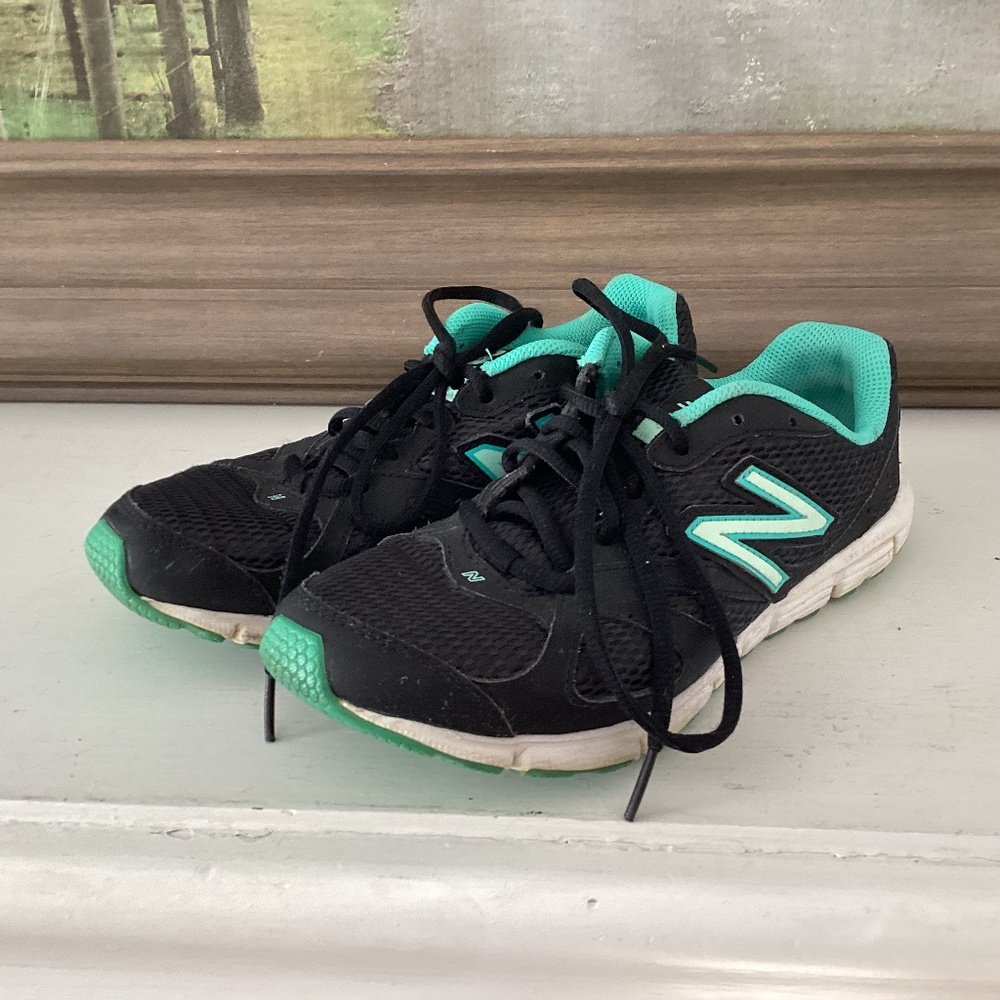 New Balance W635BF1 Women’s 6.5 Running Shoes Black Teal Athletic Lightweight